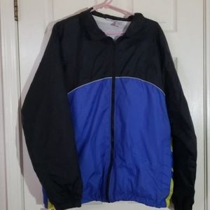 Black and Blue Windbreaker